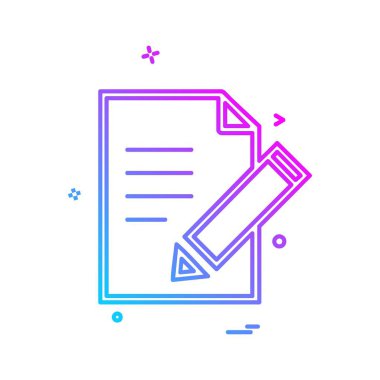 Metin simge tasarlamak vektör 