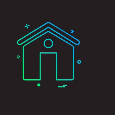 Emlak simge tasarlamak vektör