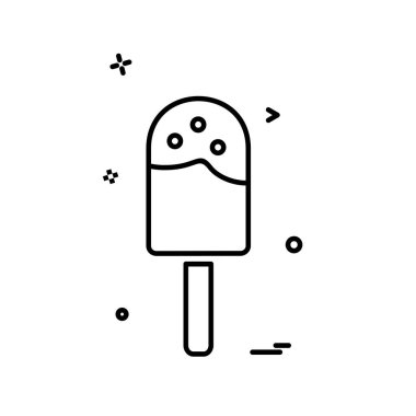 Gıda simgesi tasarım vektörü