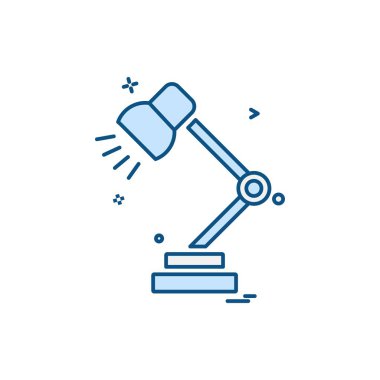 Masa lambası simge tasarlamak vektör 