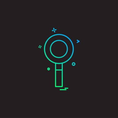 Arama simge tasarlamak vektör