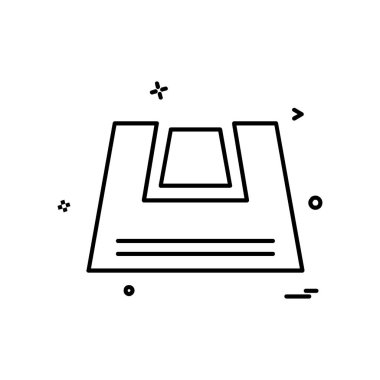 Çanta simge tasarlamak vektör