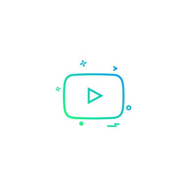 Tüp simgesi tasarım, renkli vektör çizim