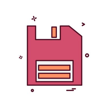 Disket simge tasarlamak vektör