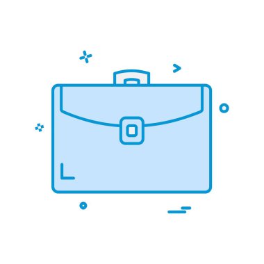 Evrak Çantası'nı simge tasarlamak vektör 