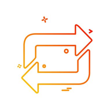 Ok simgesi tasarım vektörü