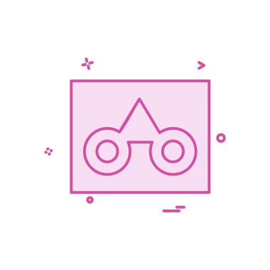 Casette simge tasarım vektörü