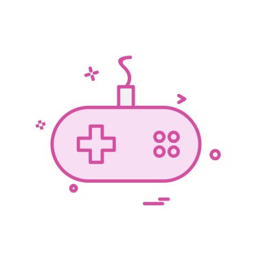 Oyun denetleyici simge tasarım vektörü