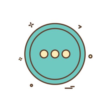 Menü simgesi tasarım, renkli vektör çizim