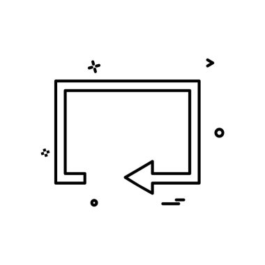 Sıfırlama simge tasarlamak vektör