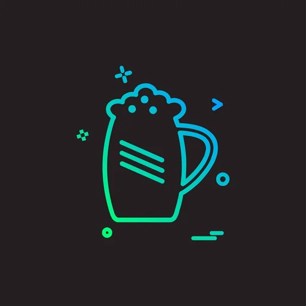 Drink Icon Design Bunte Vektorillustration — Stockvektor