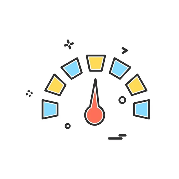 Meter Pictogram Ontwerp Vector — Stockvector