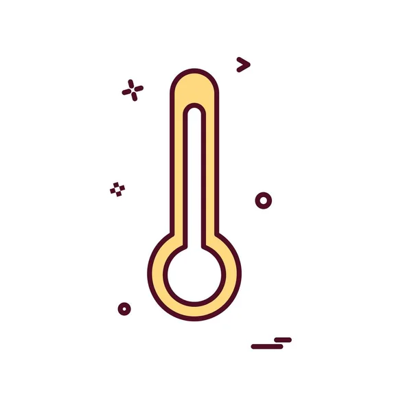 Thermometer Icon Design Vector — Stock Vector