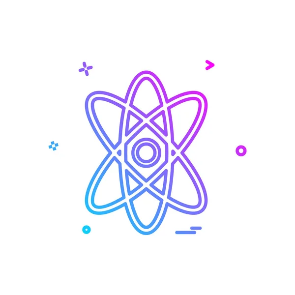 Nucleaire Pictogram Ontwerp Vectorillustratie — Stockvector