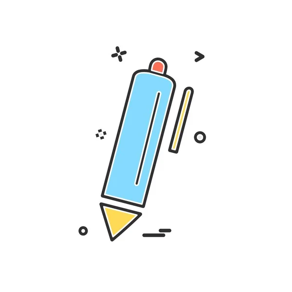 Stift Icon Design Vektor — Stockvektor