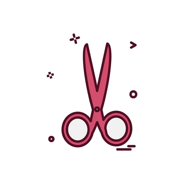 Scissors Icon Design Vector — Stock Vector