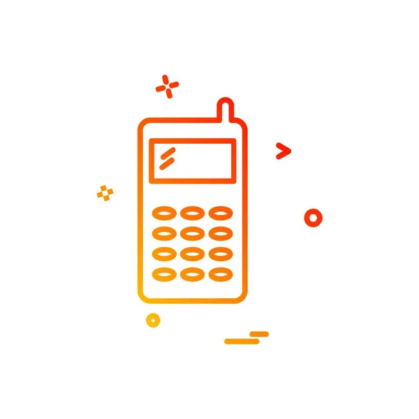 Telephone Icon Design Vector — Stock Vector