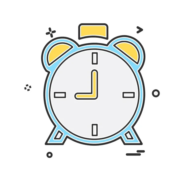 Reloj Icono Diseño Vector — Archivo Imágenes Vectoriales