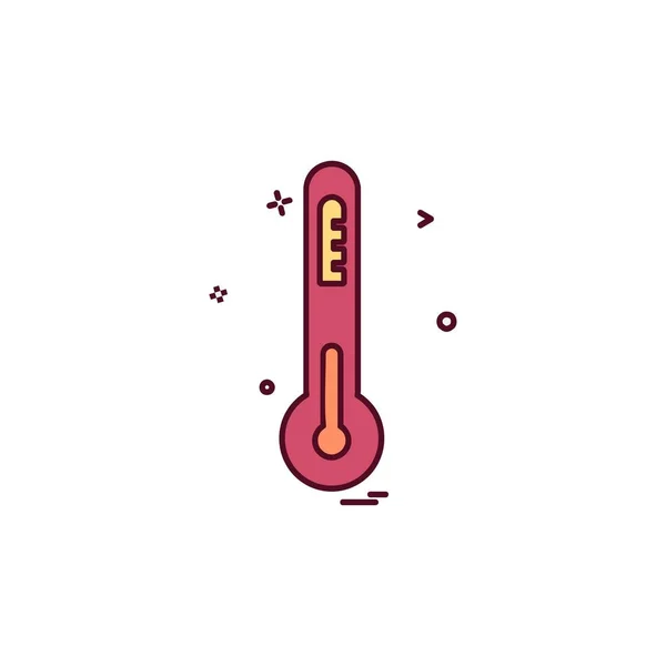 Θερμόμετρο Εικονίδιο Σχεδιασμός Διάνυσμα — Διανυσματικό Αρχείο