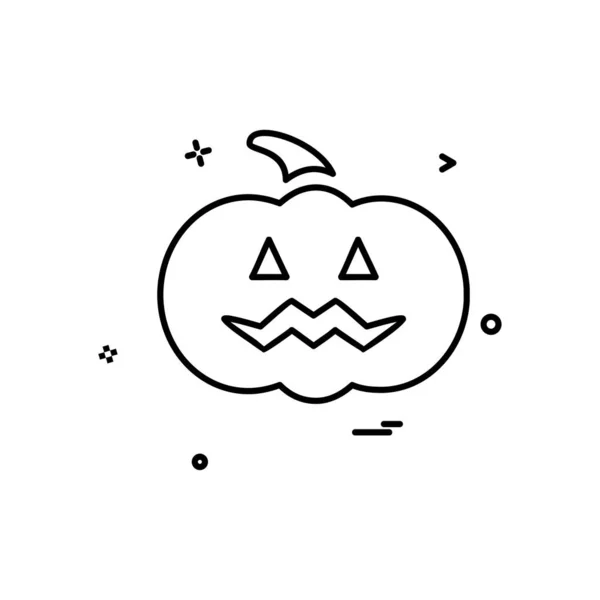 Halloween Ikon Design Vektor — Stock vektor