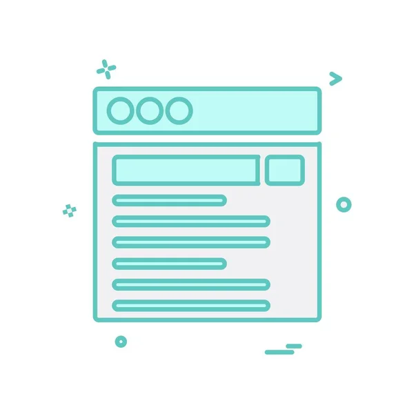 Web Layout Icon Design Vektor Illustration — Stockvektor