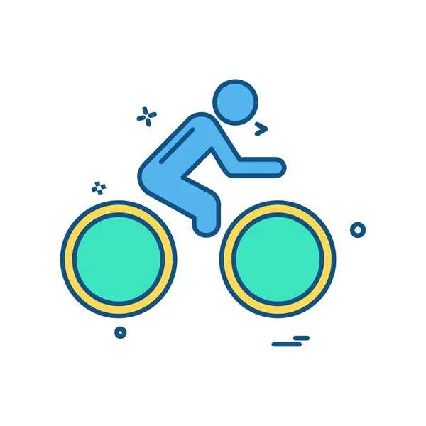 Cycle Icon Design Vector — Stock Vector