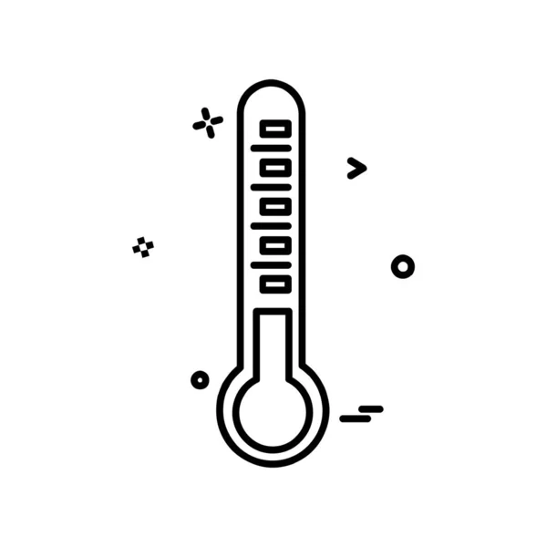 Vettore Progettazione Icona Termometro — Vettoriale Stock