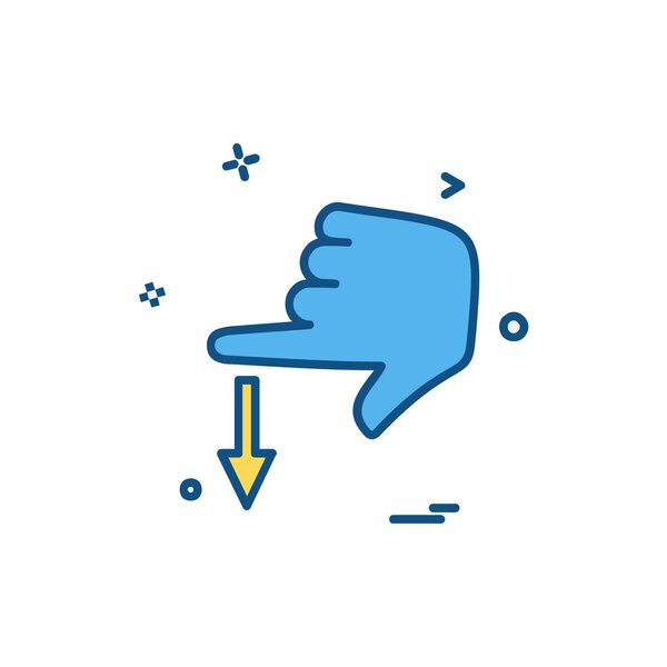 Ручная иконка, красочная векторная иллюстрация
