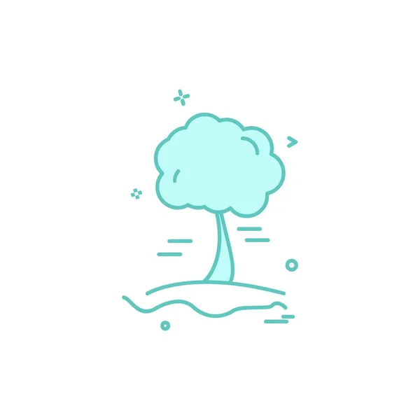 Árbol Icono Diseño Vector — Vector de stock