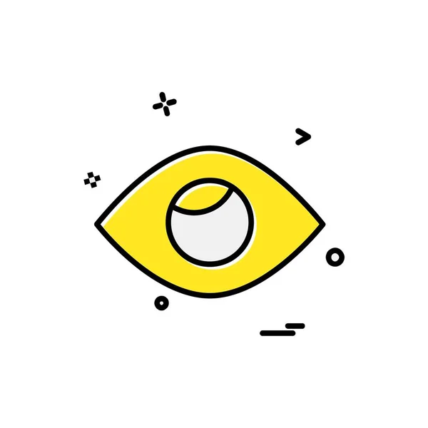 Auge Symbol Design Vektor — Stockvektor