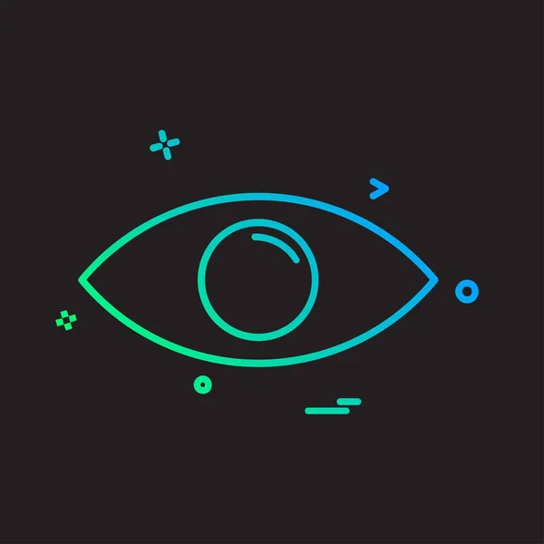 Auge Symbol Design Vektor — Stockvektor