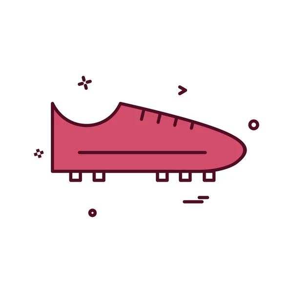 Sapatos Ícone Design Ilustração Vetorial Colorido — Vetor de Stock