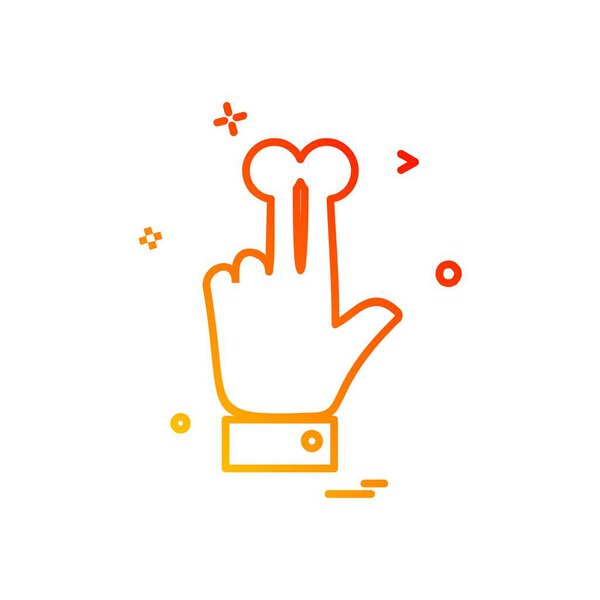 Ручная иконка, красочная векторная иллюстрация
