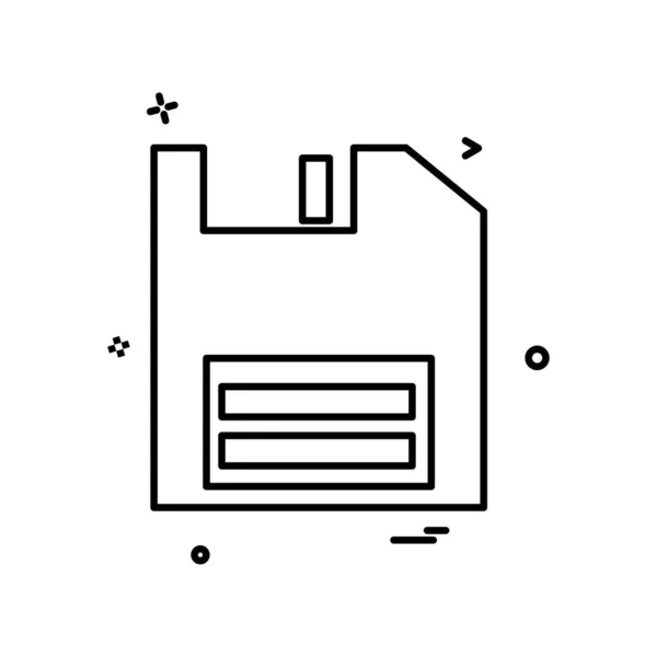 Floppy Icon Design Vektor — Stockvektor