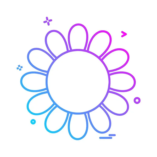 Blume Icon Design Vektor — Stockvektor