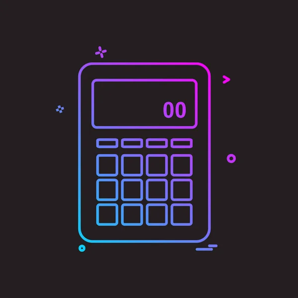 Vetor Design Ícone Calculadora — Vetor de Stock