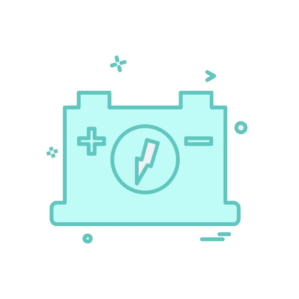 Battery Icon Design Vector — Stock Vector