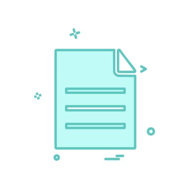 Dosya simgesi tasarım vektörü 