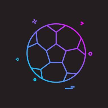 futbol simge vektör tasarımı