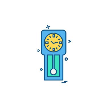 Kilit simgesi tasarım, vektör çizim