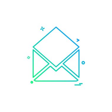 İleti simge tasarlamak vektör