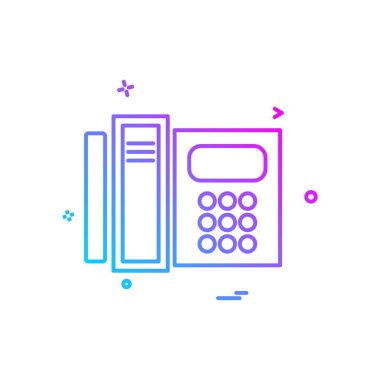 Telefon simgesi tasarım vektörü