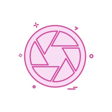 Kamera simgesi tasarım vektörü