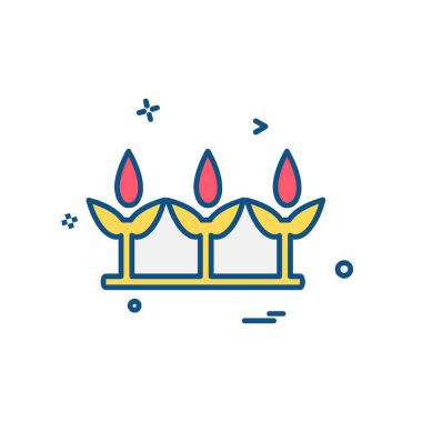 Çiçekler simge tasarlamak vektör