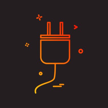 power Plug simge tasarım vektörü