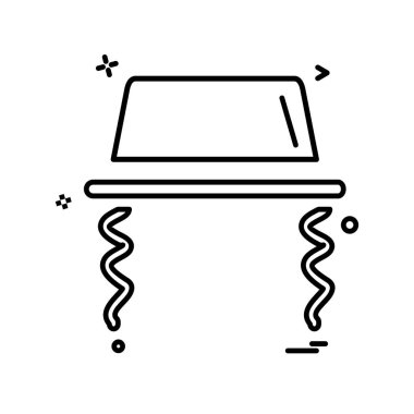 Şapka simgesi tasarım vektörü