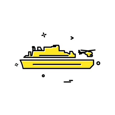 Donanma simge tasarım vektörü 