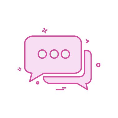 İleti simgesi tasarım vektörü