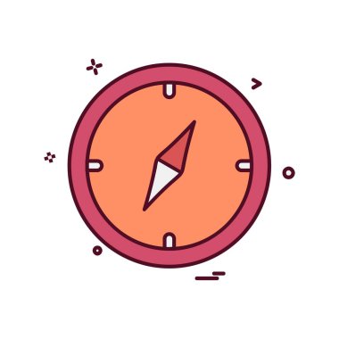 Pusula Simgesi Tasarım Vektörü