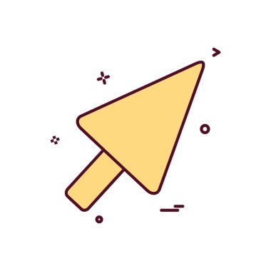 Ok simgesi tasarım vektörü